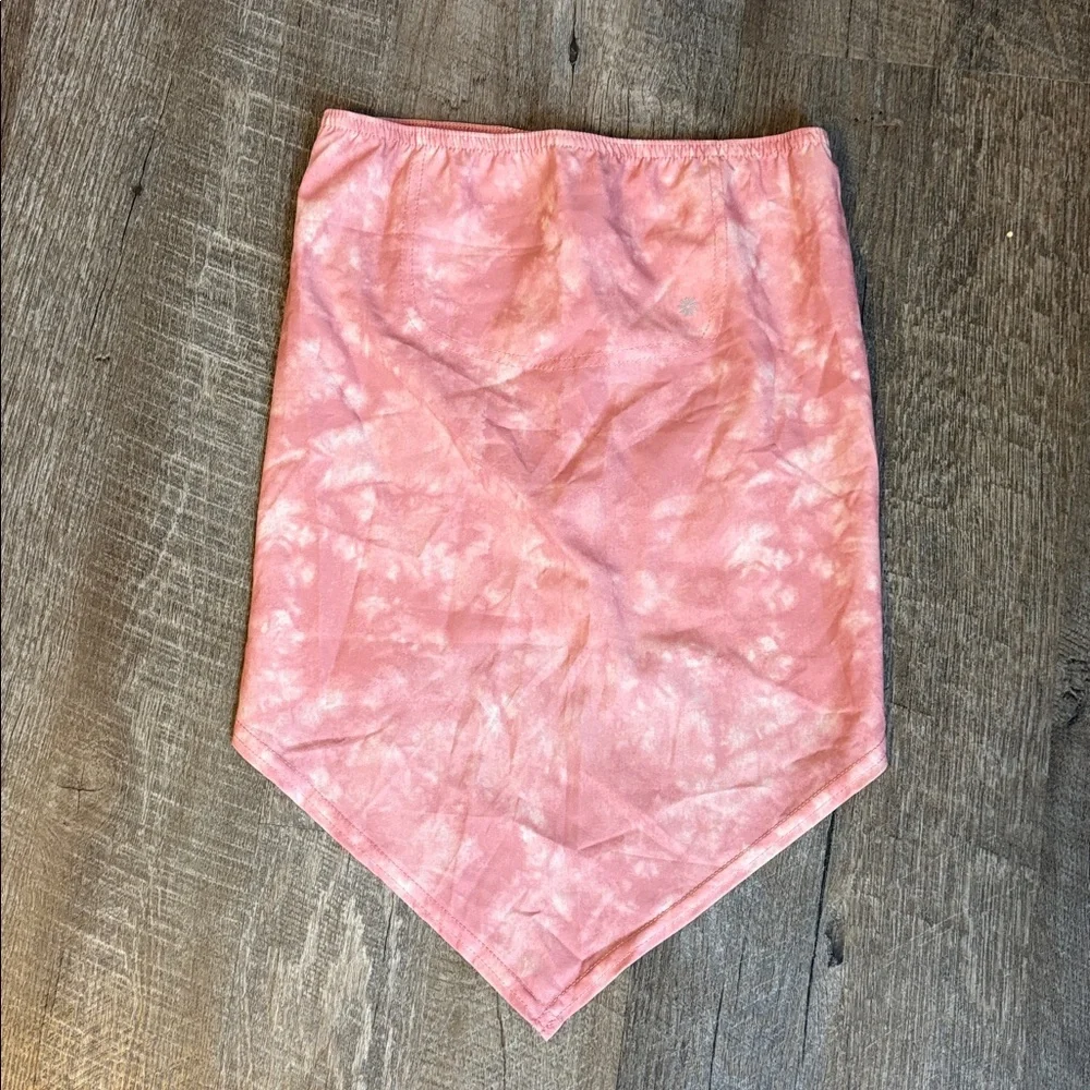 Athleta Made to Move Gaiter Face Covering size M/L Pink Tie Dye